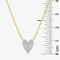 Diamond Addiction (G-H / Si2-I1) Womens 14K Gold Over Silver Sterling Silver 18 Inch Cable Chain Necklace