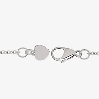 Diamond Addiction Womens 1/10 CT. T.W. Natural White Diamond Sterling Silver 16 Inch Pendant Necklace