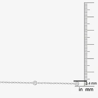 Diamond Addiction Womens 1/10 CT. T.W. Natural White Diamond Sterling Silver 16 Inch Pendant Necklace