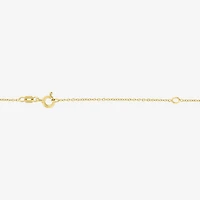Diamond Accent Womens Diamond Accent Natural Black Diamond 14K Gold Over Silver Evil Eye 18 Inch Pendant Necklace