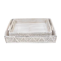 Northlight Chevron Display 2-pc. Decorative Tray