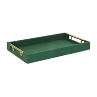 Cheungs Faux Shagreen Rectangular Decorative Tray