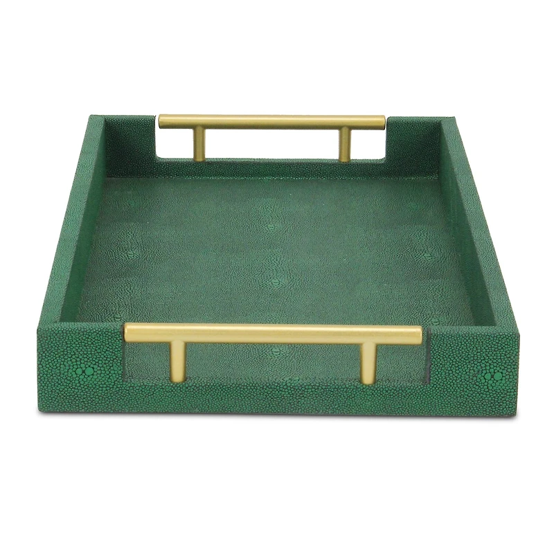 Cheungs Faux Shagreen Rectangular Decorative Tray