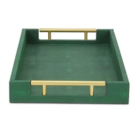 Cheungs Faux Shagreen Rectangular Decorative Tray