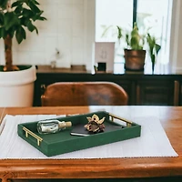 Cheungs Faux Shagreen Rectangular Decorative Tray