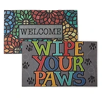 Mohawk Home Recycled Rubber Floret Outdoor Rectangular Doormat