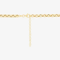 Womens 14K Gold Over Silver Heart 16 Inch Pendant Necklace