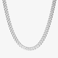 Athra Sterling Silver 18 Inch Hollow Panther Chain Necklace