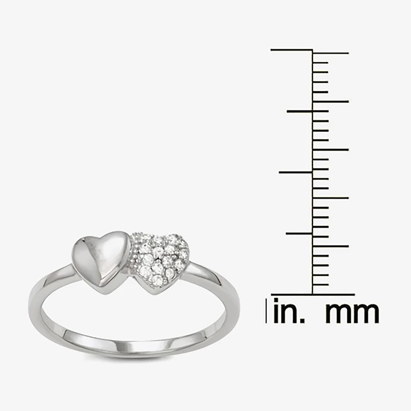 Girls 1/4 CT. Cubic Zirconia Sterling Silver Cocktail Ring