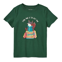 Okie Dokie Toddler & Little Boys Crew Neck Short Sleeve Regular Fit Graphic T-Shirt