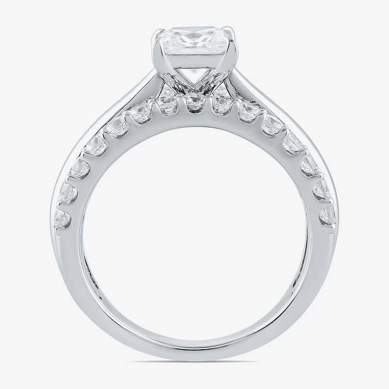 (I / I2) Womens 2 CT. T.W. Lab Grown White Diamond 10K Gold Engagement Ring