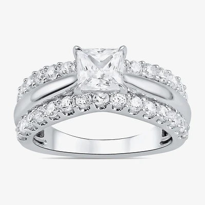 (I / I2) Womens 2 CT. T.W. Lab Grown White Diamond 10K Gold Engagement Ring