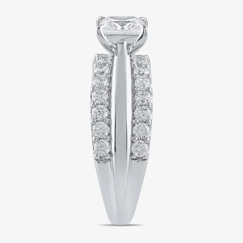 (I / I2) Womens 2 CT. T.W. Lab Grown White Diamond 10K Gold Engagement Ring