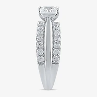 (I / I2) Womens 2 CT. T.W. Lab Grown White Diamond 10K Gold Engagement Ring