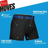 Hanes Moves Stretch Little & Big Kid Boys 5 Pack Boxer Briefs Bu9xb5