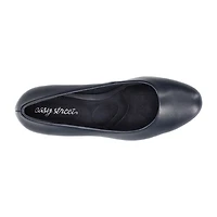 Easy Street Equinox Womens Round Stiletto Heel Pumps Narrow Width