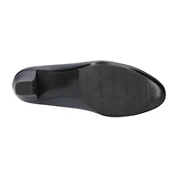 Easy Street Kata Womens Round Stiletto Heel Pumps Narrow Width