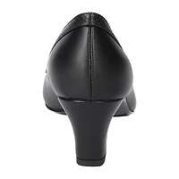 Easy Street Kata Womens Round Stiletto Heel Pumps