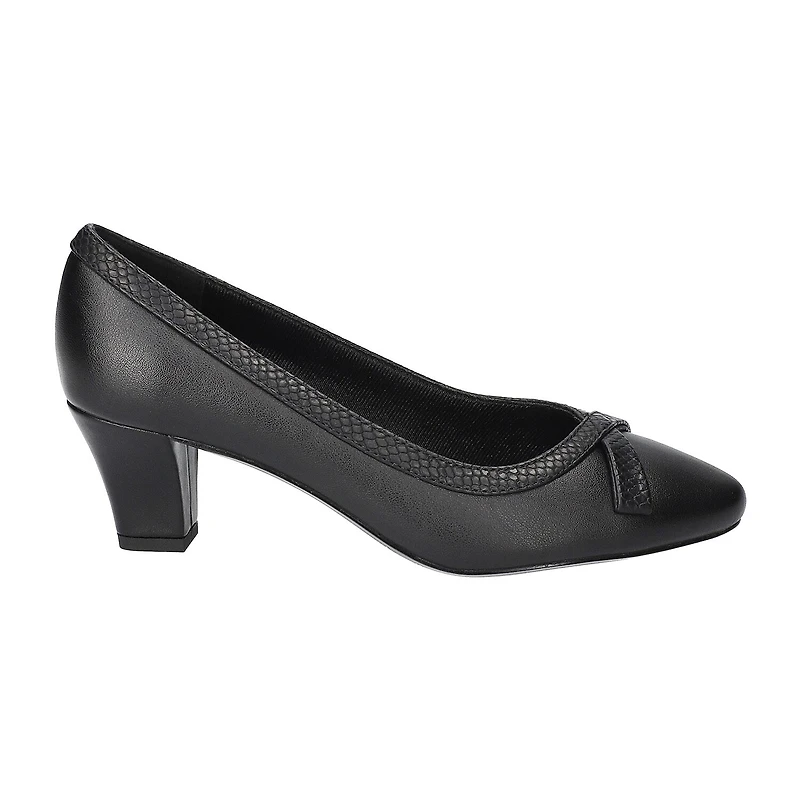 Easy Street Kata Womens Round Stiletto Heel Pumps