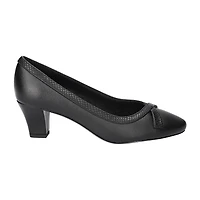 Easy Street Kata Womens Round Stiletto Heel Pumps