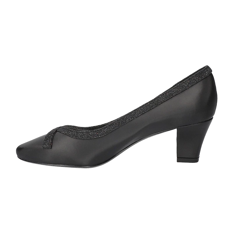 Easy Street Kata Womens Round Stiletto Heel Pumps