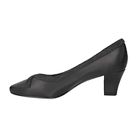 Easy Street Kata Womens Round Stiletto Heel Pumps