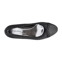 Easy Street Kata Womens Round Stiletto Heel Pumps