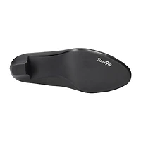Easy Street Kata Womens Round Stiletto Heel Pumps