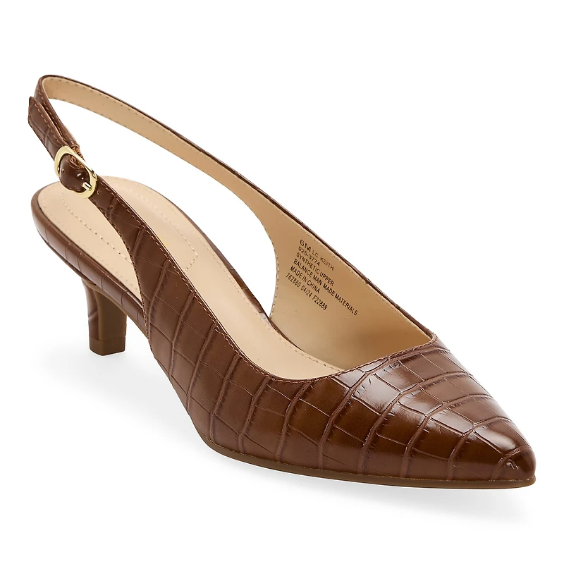 Liz Claiborne Keith Womens Pointed Closed Toe Kitten Heel Pumps