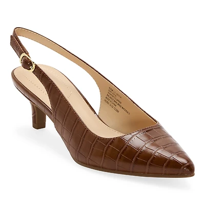 Liz Claiborne Keith Womens Pointed Closed Toe Kitten Heel Pumps