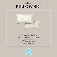 Martha Stewart Becca 2-pc. Rectangular Throw Pillow