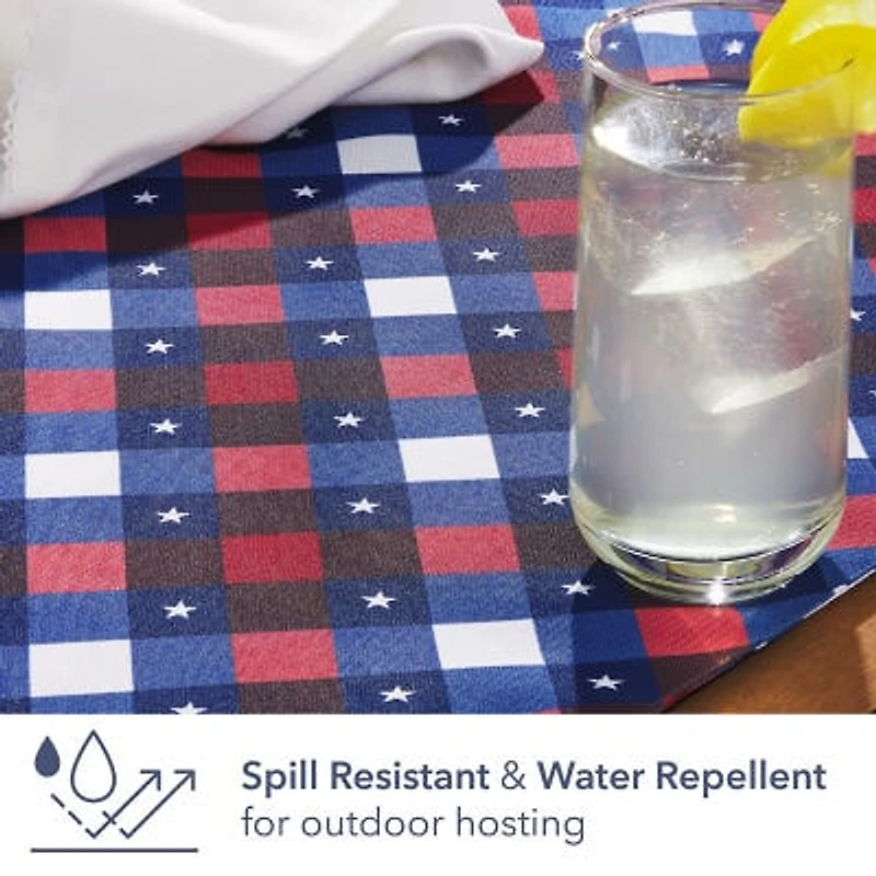 Town And Country Patriotic Plaid 4 Pack Placemat