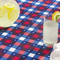 Town And Country Patriotic Plaid Tablecloth