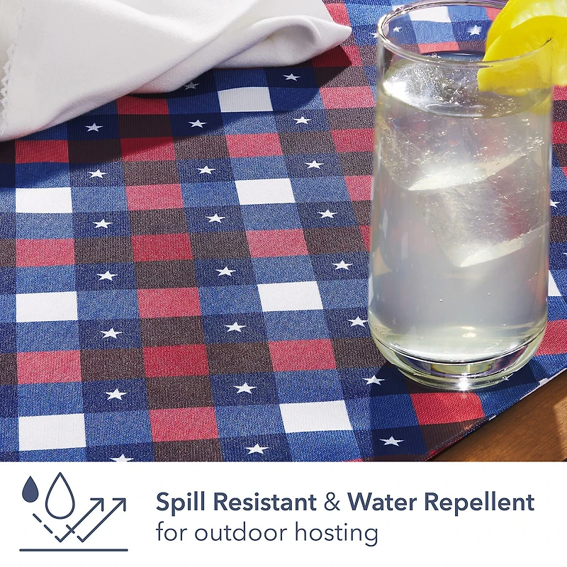 Town And Country Patriotic Plaid Table Runner