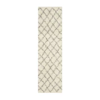Safavieh Dallas Shag Collection Cara Geometric Runner Rug