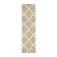 Safavieh Dallas Shag Collection Caris Geometric Runner Rug
