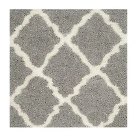 Safavieh Dallas Shag Collection Caris Geometric Square Area Rug