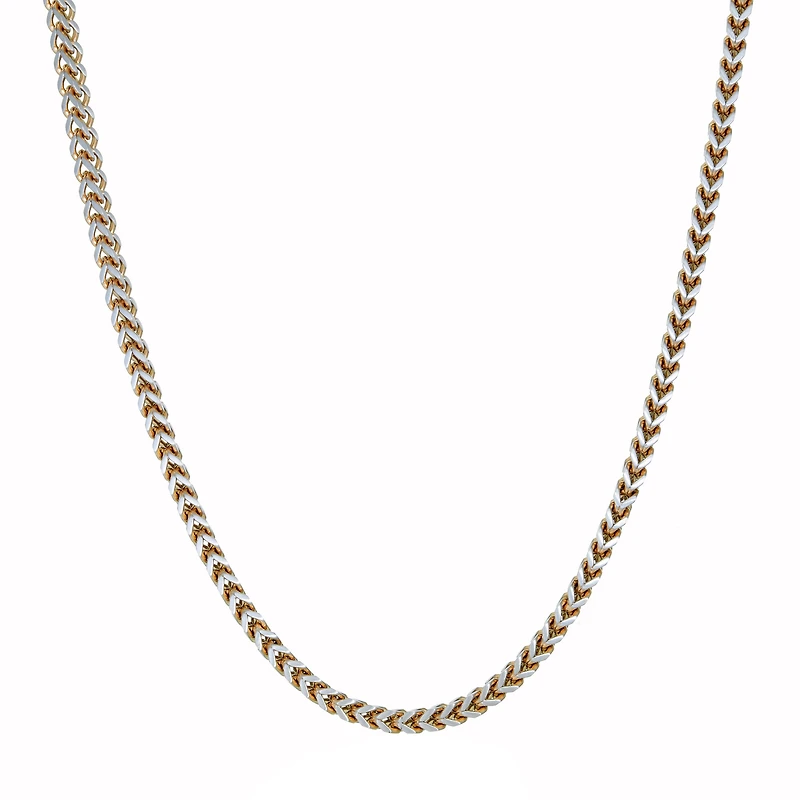 Mens Stainless Steel 24 Inch Wheat Chain Necklace