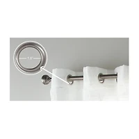 Stratford Park Angelina Grommet Top Sheer Set of 2 Curtain Panel