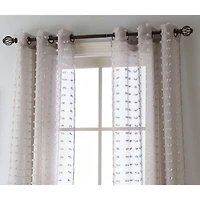 Stratford Park Athena Grommet Top Sheer Set of 2 Curtain Panel