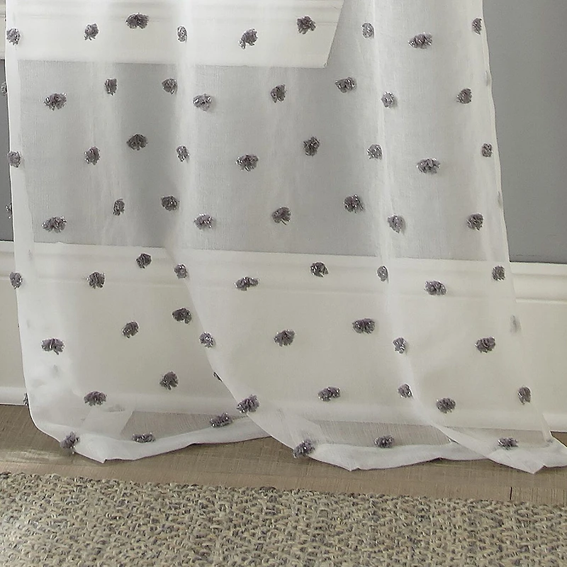 Stratford Park Celyn Grommet Top Sheer Set of 2 Curtain Panel