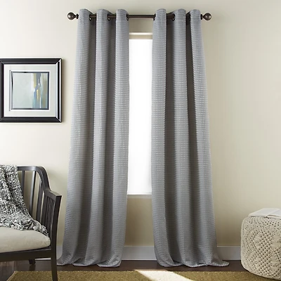 Stratford Park Percy Grommet Top Light-Filtering Set of 2 Curtain Panel