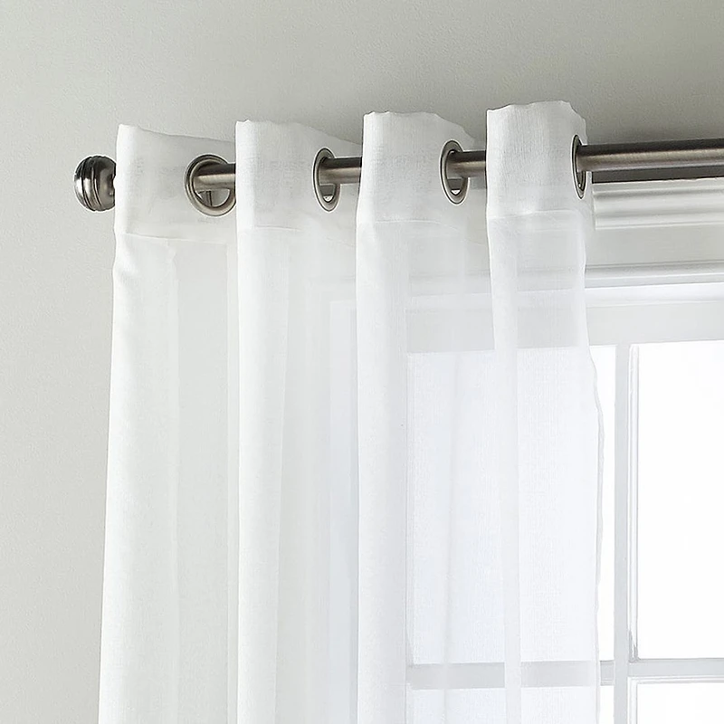 Stratford Park Shelby Grommet Top Sheer Single Curtain Panel