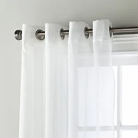 Stratford Park Shelby Grommet Top Sheer Single Curtain Panel