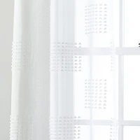 Stratford Park Rosie Grommet Top Sheer Set of 2 Curtain Panel