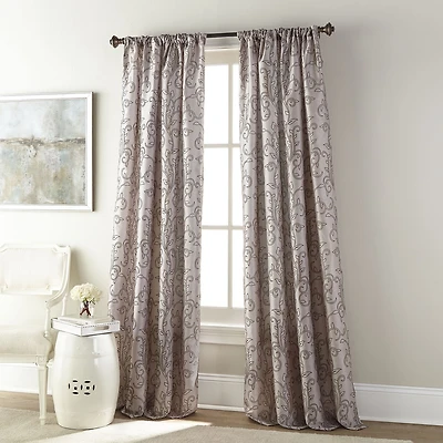 Stratford Park Kealan Rod Pocket Light-Filtering Single Curtain Panel