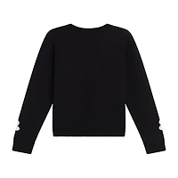 by&by girl Big Kid Girls Round Neck Long Sleeve Pullover Sweater