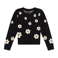 by&by girl Big Kid Girls Round Neck Long Sleeve Pullover Sweater