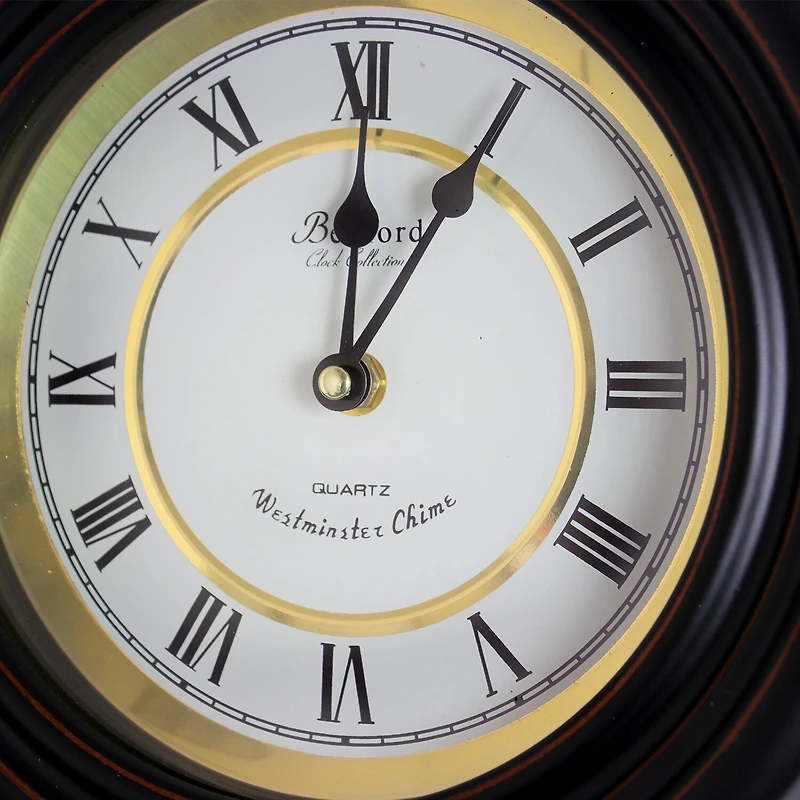 Bedford Clock Collection 17.5" Contemporary Round Wall Clock