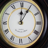 Bedford Clock Collection 17.5" Contemporary Round Wall Clock